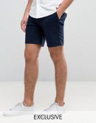 Only & Sons Skinny Smart Shorts - Navy