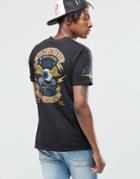 Von Dutch T-shirt With Back Print - Black