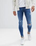 Blend Flurry Mid Wash Extreme Skinny Jeans - Blue