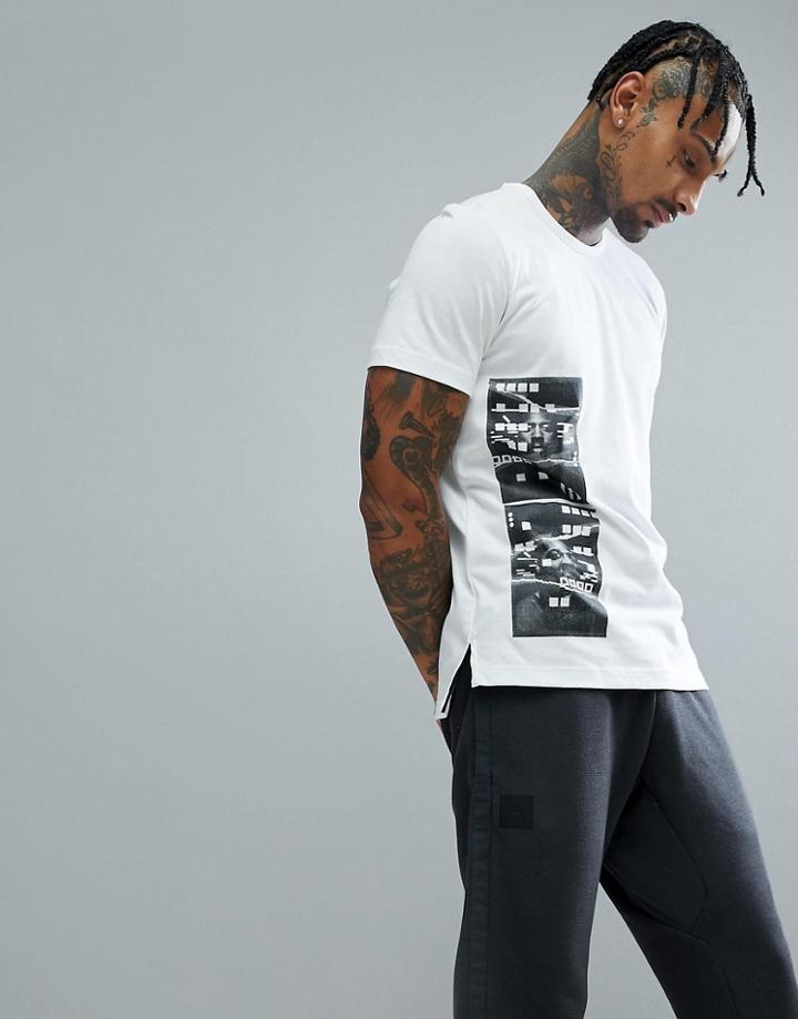 Adidas Basketball Harden T-shirt In White Ce7305 - White