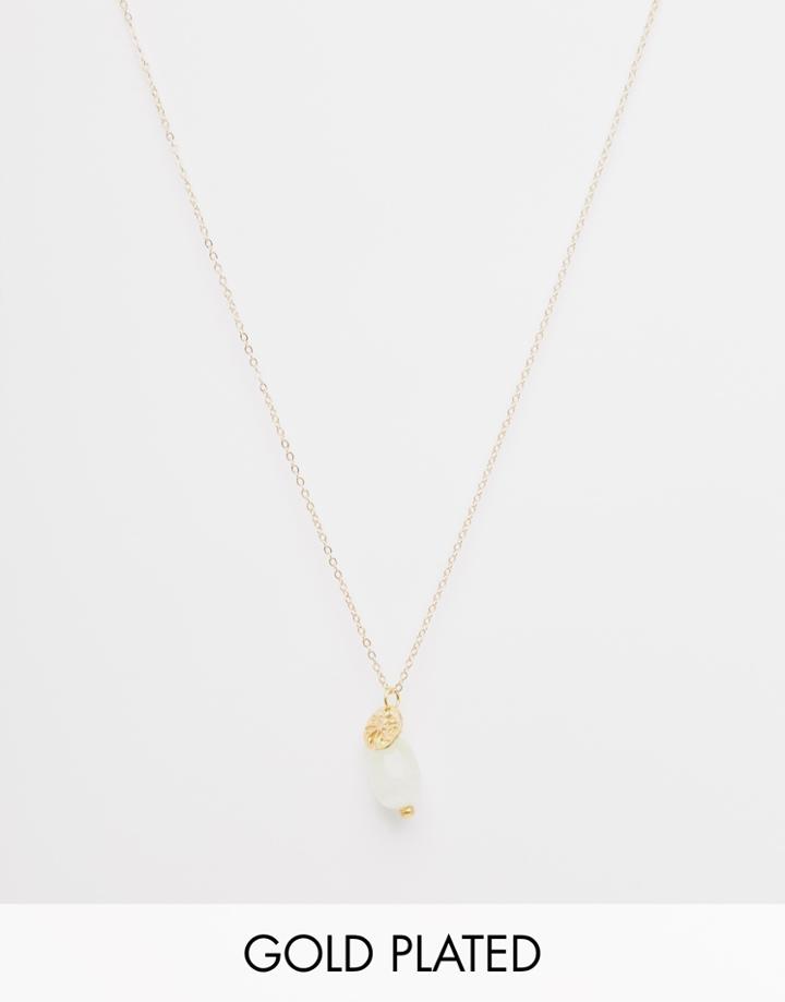 Mirballe Serpentine Pendant On A Short 45cm Gold Plated Chain - Gold