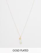 Mirballe Serpentine Pendant On A Short 45cm Gold Plated Chain - Gold