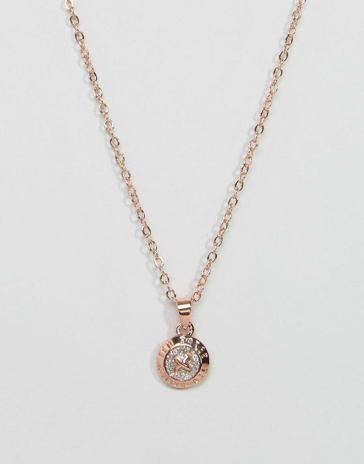 Ted Baker Elvina Enamel Mini Button Pendant Necklace - Gold