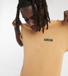 Reclaimed Vintage Inspired Waffle Textured T-shirt In Orange-green