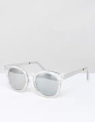 Quay Australia Brooklyn Clear Lens Sunglasses - Clear