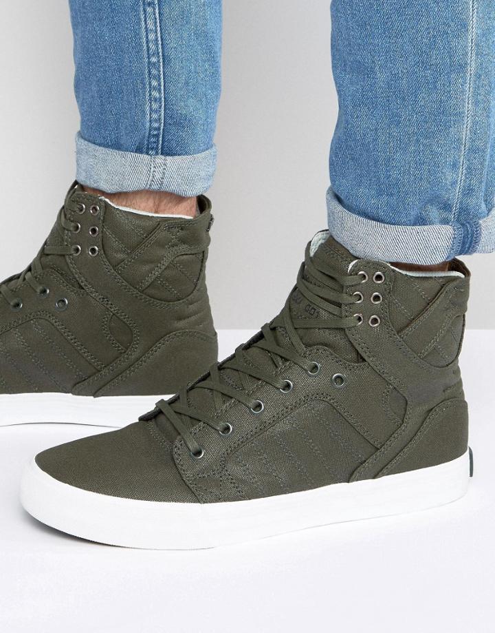 Supra Skytop Hi Top Sneakers - Green
