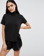 Pussycat London High Neck Top - Black