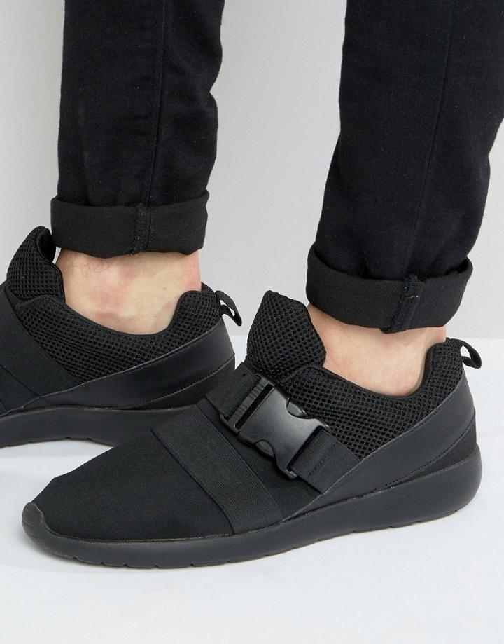 Brave Soul Ramsey Sneakers In Black - Black