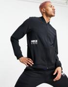 Nike Training Dri-fit Zip Up Sweat In Black