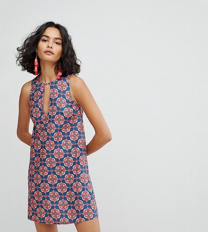 Reclaimed Vintage Inspired Tunic V Dress - Multi