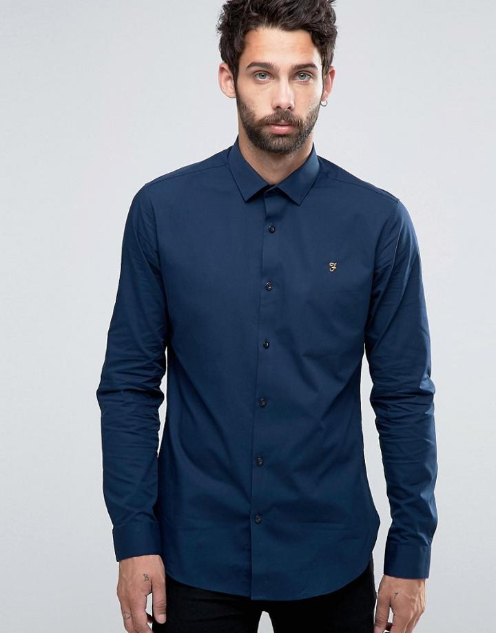 Farah Berbick Slim Fit Formal Shirt - Blue