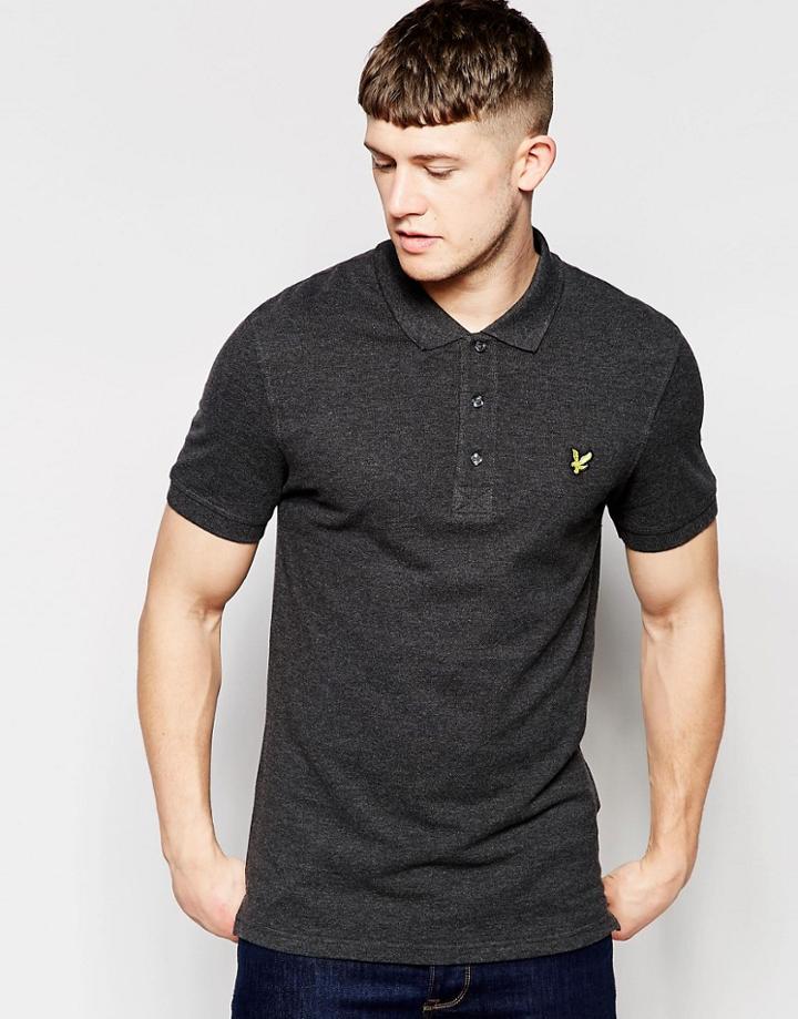 Lyle & Scott Pique Polo Shirt - Gray