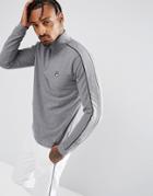 Fila Vintage Long Sleeve T-shirt With Zip Neck In Gray - Gray