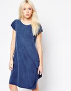 Noisy May Short Sleeve Dress - Dark Blue