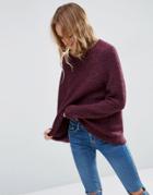 Asos Sweater In Boucle - Red
