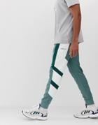 Adidas Originals Eqt Block Sweatpants In Green - Green