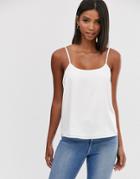 Asos Design Scoop Neck Cami - White