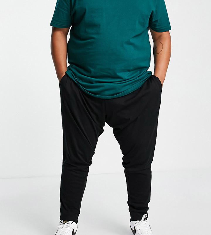 French Connection Plus Jersey Lounge Sweatpants In Black