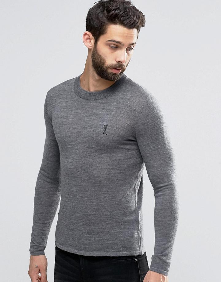 Religion Merino Sweater - Gray