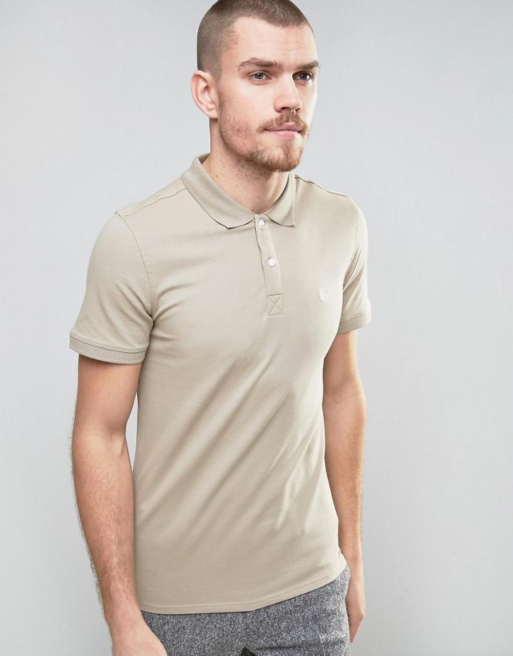 Selected Homme Slim Fit Polo Shirt - Gray