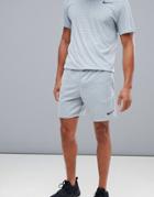 Nike Training Dry Hybrid Fleece Shorts In Gray Ao1416-063