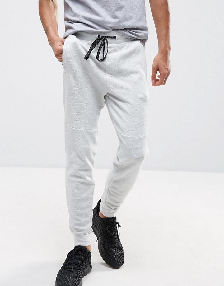 Pull & Bear Skinny Joggers In Gray - Beige