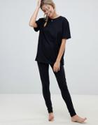 Asos Design Mix & Match Pyjama Jersey Legging-black