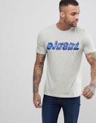 Diesel T-just-sh Flame Logo T-shirt - Gray