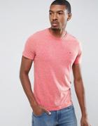 Tommy Hilfiger Denim Melange T-shirt With Crew Neck - Red