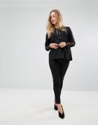French Connection Glass Stretch Jodphur Leggings