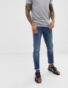 Emporio Armani J06 Slim Fit Light Wash Jeans - Blue
