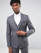 Burton Menswear Skinny Suit Jacket - Gray