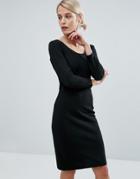 Storm & Marie Must Bodycon Midi Dress - Black