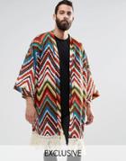 Reclaimed Vintage 70's Crochet Kimono - Multi