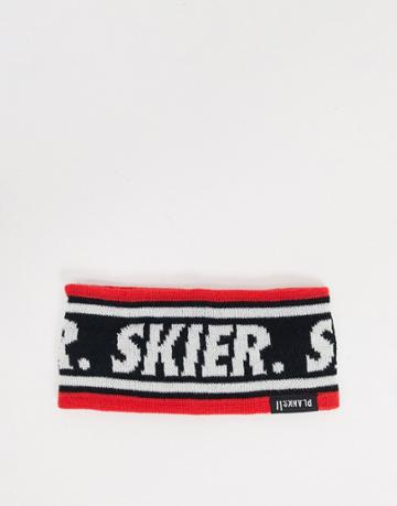 Planks Skier Headband In Black