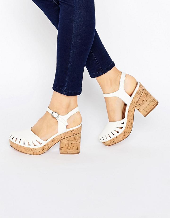 Asos Officer Heels - White