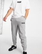 Crooked Tongues Logo Relaxed Sweatpants In Gray-grey