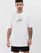 The Couture Club Oversized T-shirt With Chest Logo-white