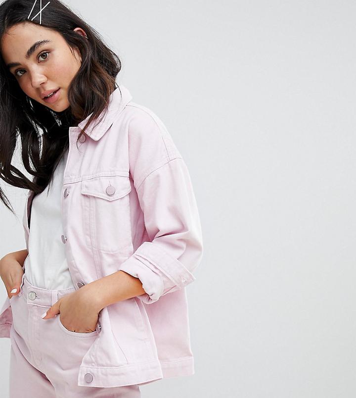 Monki Denim Jacket - Pink