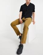 Selected Homme Miles Flex Structure Slim Fit Pants-brown