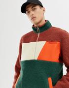 Marmot Noland 1/2 Zip Fleece In Red/green - Red