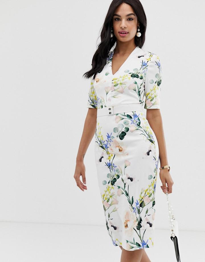 Ted Baker Lylli Elegance Midi Dress - Multi