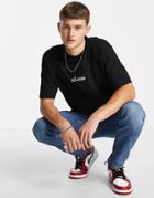 Topman Oversized Fit T-shirt With City Paris Print In Black