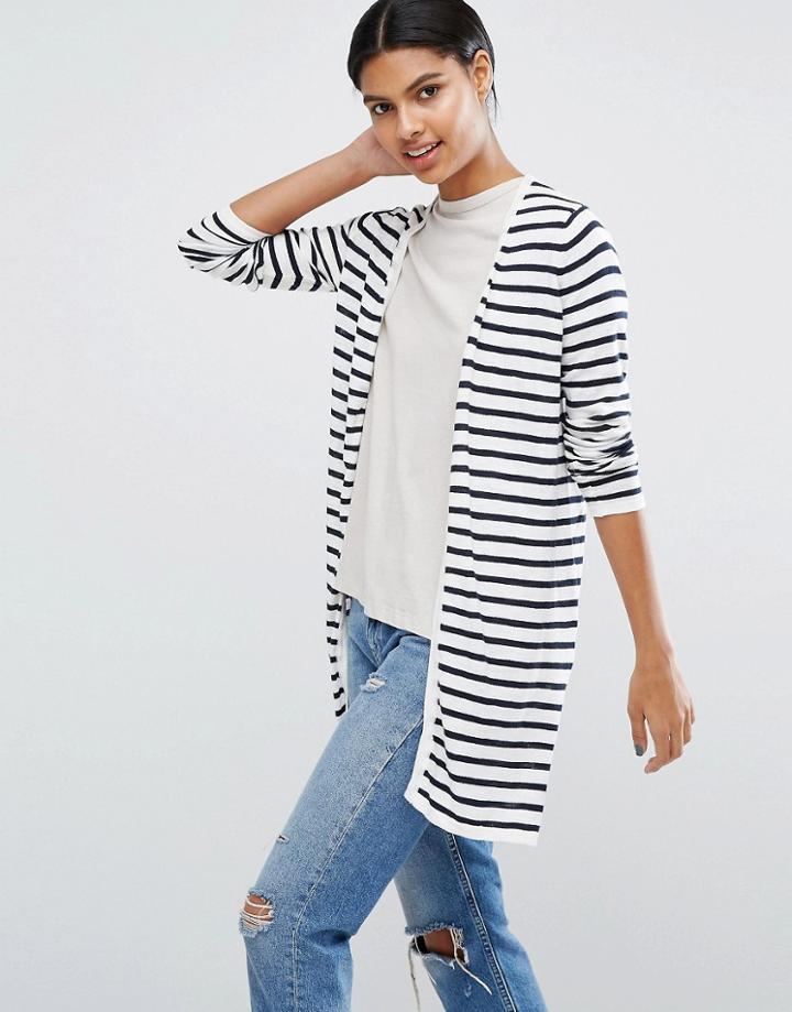 Vila Vistarly Stripe Knit Cardigan - Multi