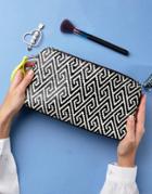 Ted Baker Mallika Woven Geo Large Toiletry Bag - Black