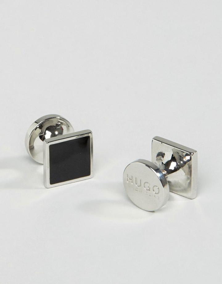 Hugo By Hugo Boss E-totake Square Cufflinks In Black - Black