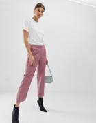 Pieces Flare Pinstripe Pants - Pink