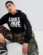Help Refugees Choose Love Organic Cotton Hoodie - Black