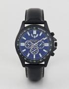 Brave Soul Chronograph Watch With Black Strap - Black