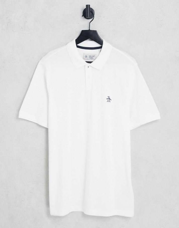 Original Penguin Plain Polo Shirt-white